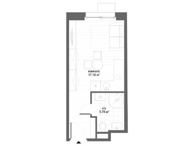 Студия 20.97 кв.м, CitiMix (СитиМикс), 8 333 150 руб.