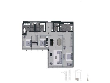 Планировки 4-к. апартаменты в Neva Towers (Нева Тауэрс)
