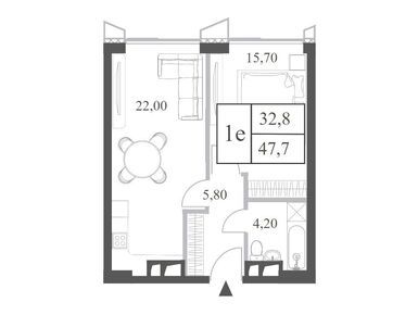 Планировки двухкомнатные в ЖК Will Towers (Вилл Тауэрс)