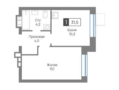 Планировки однокомнатные в ЖК «Лесная Отрада»