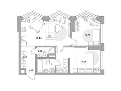 Планировки трехкомнатные в ЖК MYPRIORITY Мневники (Май Приорити Мневники)