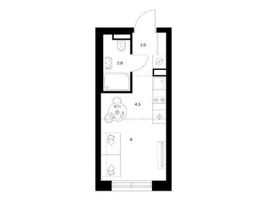 Планировки студии в Ильинские луга