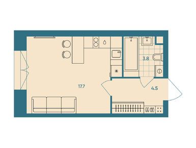 Планировки студии в ЖК ERA (ЭРА)