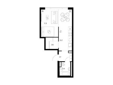 Планировки однокомнатные в Москворечье