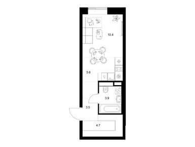 Планировки студии в Лосиноостровский парк