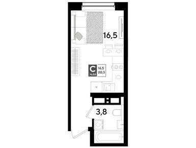 Студия 20.30 кв.м, ЖК DOGMA PARK (Догма Парк), 4 719 750 руб.