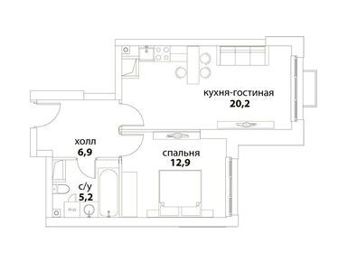 Планировки однокомнатные в ЖК «Сердце столицы»