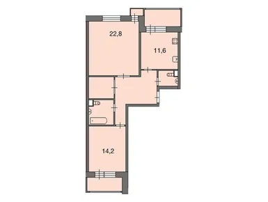 2-комнатная 73.10 кв.м, ЖК «Ново-Никольское», 13 706 250 руб.