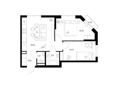 Планировки двухкомнатные в Ильинские луга