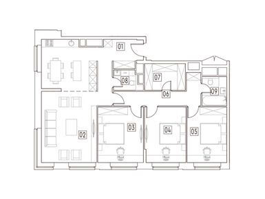 4-комнатные 110.90 кв.м, MainStreet (МейнСтрит), 38 260 500 руб.