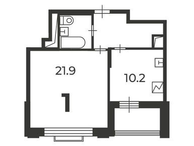 1-комнатная 42.90 кв.м, Жилой дом «Михалковская ул., д. 48, к. 4», 22 832 760 руб.