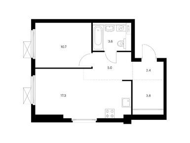 Планировки однокомнатные в Сигнальный 16