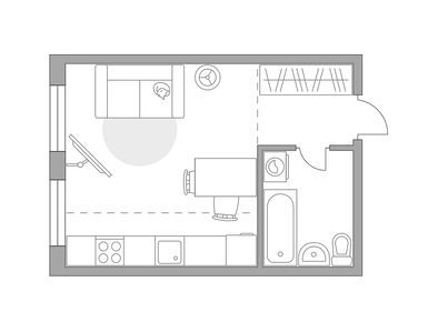 Студия 24.80 кв.м, ЖК «Аникеевский», 5 832 987 руб.