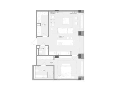 Планировки однокомнатные в Клубный дом Forum (Форум)