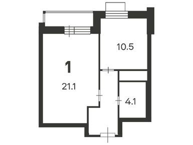 Планировки однокомнатные в Жилой дом «Изумрудная ул., д. 44/2»