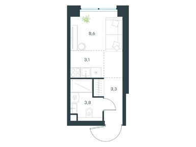Студия 18.80 кв.м, Level Звенигородская, 16 599 167 руб.