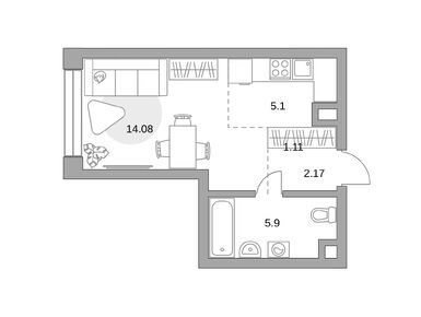 Студия 28.36 кв.м, ЖК MYPRIORITY Мневники (Май Приорити Мневники), 16 599 166 руб.