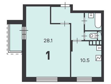 1-комнатная 49.30 кв.м, Жилой дом «Молодцова ул., д. 33, к. 1», 15 499 920 руб.