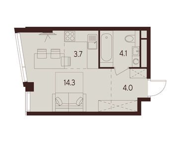 Студия 26.10 кв.м, ЖК Indy Towers (Инди Тауэрс), 20 326 484 руб.