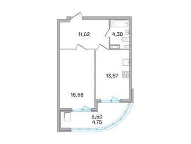 1-комнатная 46.00 кв.м, «Дом-Мегалит в Королеве», 12 600 000 руб.