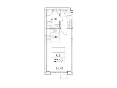 Студия 27.50 кв.м, ЖК «Облака 2.0», 9 272 698 руб.