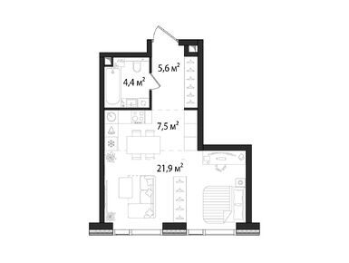Студия 39.40 кв.м, ЖК «Первый Нагатинский», 23 229 058 руб.