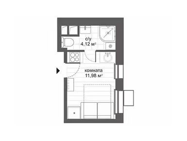 Планировки студии-апартаменты в МФК «Ситимикс Новокосино»