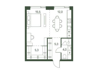 1-комнатная 42.10 кв.м, ЖК Moments (Моментс), 24 208 552 руб.