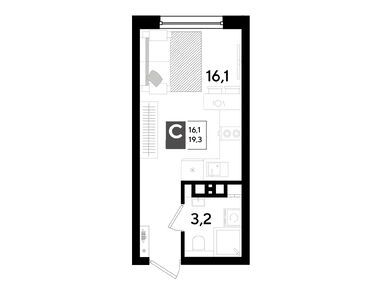 Планировки студии в ЖК DOGMA PARK (Догма Парк)