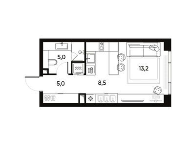 1-комнатная 32.30 кв.м, Жилой квартал PRIDE (Прайд), 23 005 465 руб.