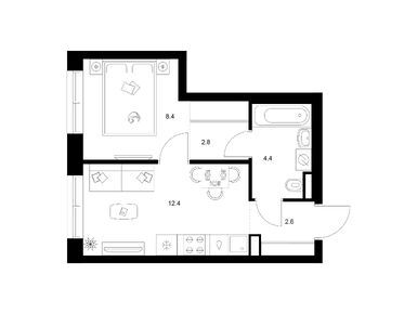 Планировки однокомнатные в Ильинские луга