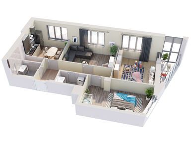 Планировки трехкомнатные в ЖК «Планерный квартал»