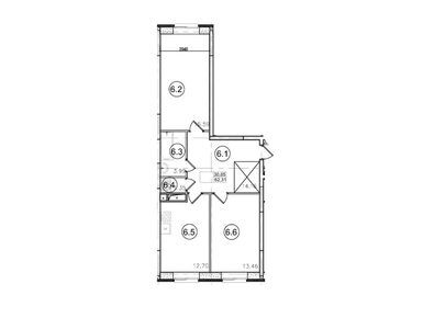 Планировки двухкомнатные в ЖК «Портал»
