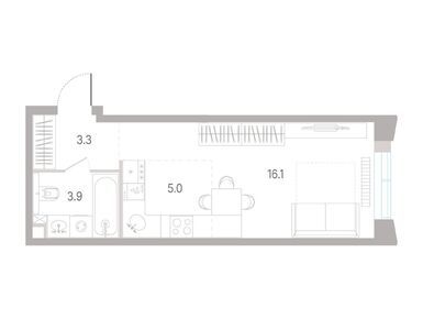 Студия 28.30 кв.м, КОД Сокольники, 18 694 980 руб.