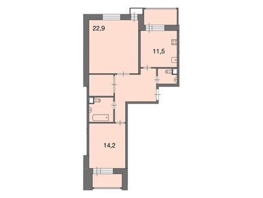 2-комнатная 72.90 кв.м, ЖК «Ново-Никольское», 10 472 890 руб.