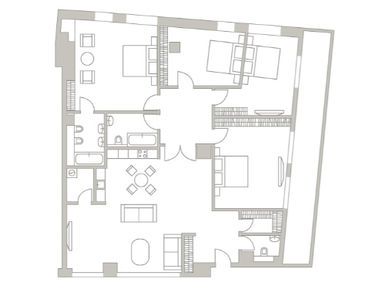 4-комнатная 180.70 кв.м, Клубный дом Turandot Residences (Турандот Резиденсес), 243 945 000 руб.