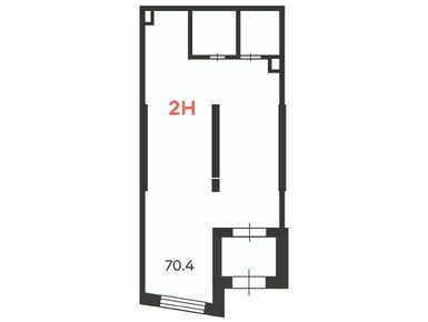 Студия 70.40 кв.м, Жилой дом «6-я Радиальная ул., д. 7/1, к. 1», 14 840 000 руб.