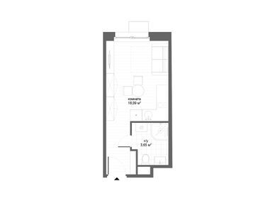 Студия 21.74 кв.м, CitiMix (СитиМикс), 8 528 600 руб.