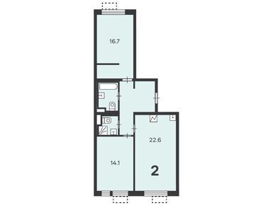2-комнатная 69.80 кв.м, Жилой дом «Салтыковская ул., д. 6/2, к. 1, 2, 3, 4», 14 071 680 руб.