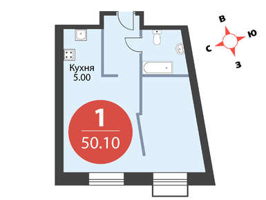 1-комн.