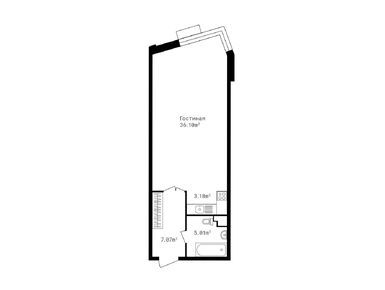 Планировки однокомнатные в Клубный дом «Точка отсчета»