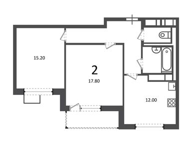 2-комнатная 61.00 кв.м, Жилой дом «Балаклавский пр-кт, д. 17», 31 214 850 руб.
