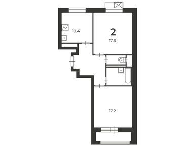 2-комнатная 60.10 кв.м, Жилой дом «Гарибальди ул., д. 26», 23 384 910 руб.