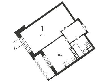 1-комнатная 41.90 кв.м, Жилой дом «Родниковая ул., д. 5А», 15 870 299 руб.