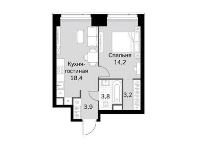 Планировки однокомнатные в ЖК Amber City (Амбер Сити)