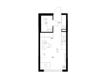 Студия 22.60 кв.м, Плеханова 11 , 15 438 060 руб.