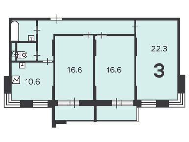 3-комнатная 84.00 кв.м, Жилой дом «Варшавское ш., д. 139», 24 729 600 руб.
