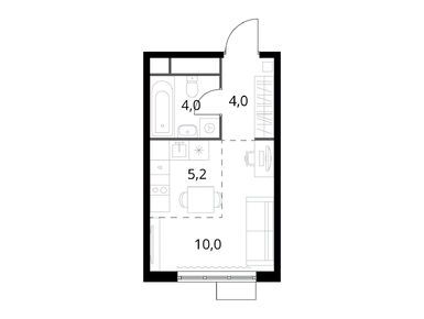 Планировки студии в ЖК «1-й Химкинский» (Первый Химкинский)