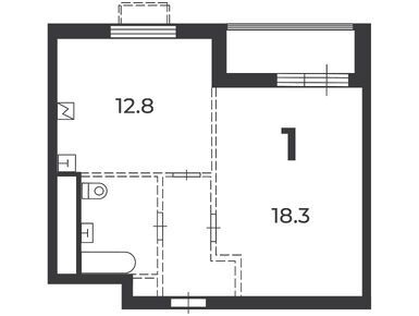 1-комнатная 40.00 кв.м, Жилой дом «Никитинская ул., д. 21, к. 3», 16 948 705 руб.