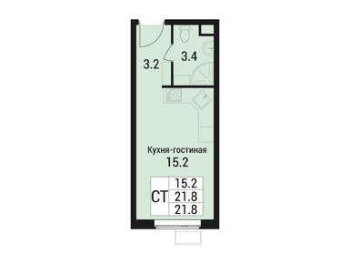 Студия 21.80 кв.м, ЖК «Дом в Малаховке», 5 467 902 руб.